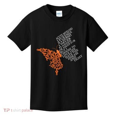 Acute Myeloid Leukemia Warrior Kids T-Shirt