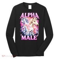 Alpha Male Magical Unicorn Long Sleeve Shirt thumb 0