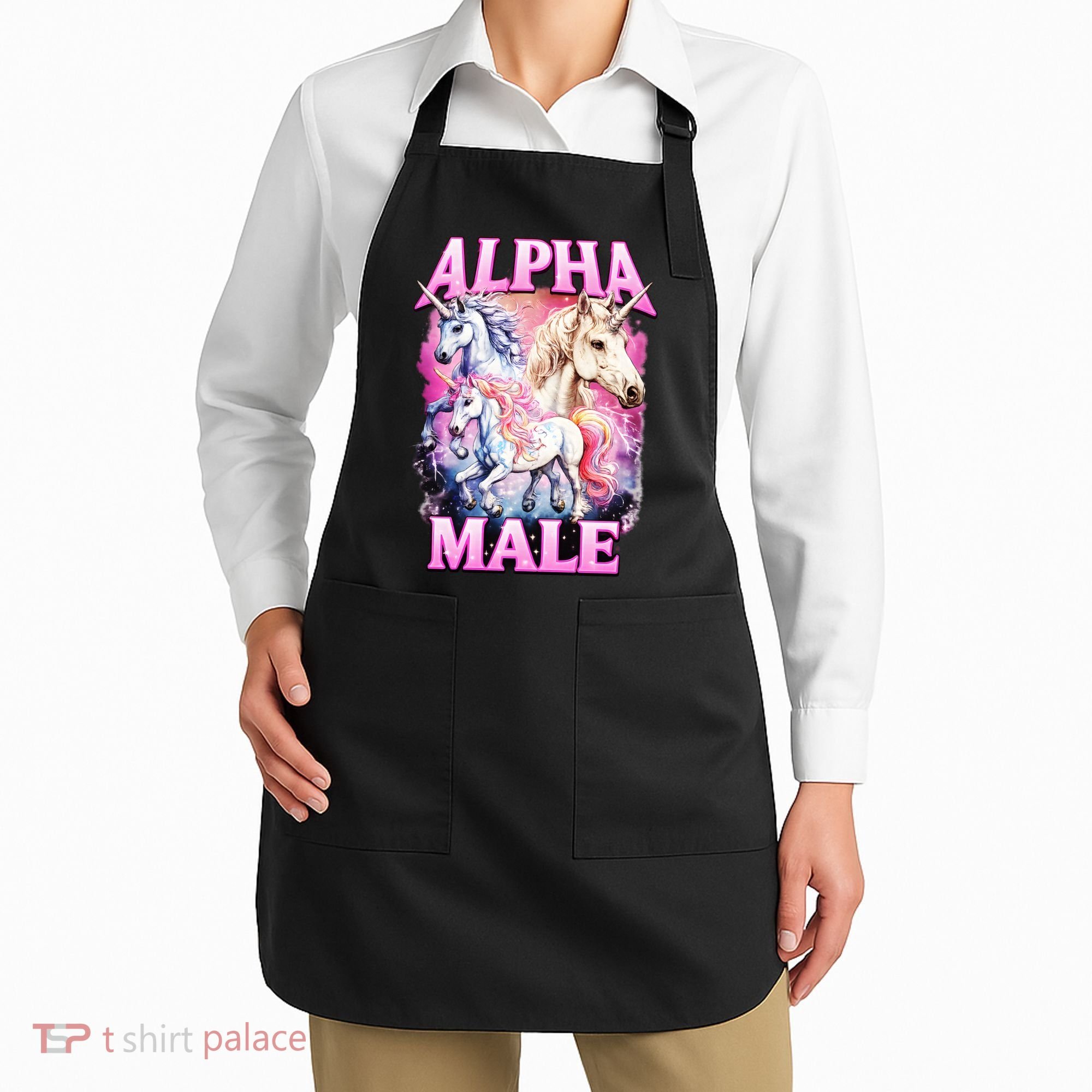 Alpha Male Magical Unicorn Apron