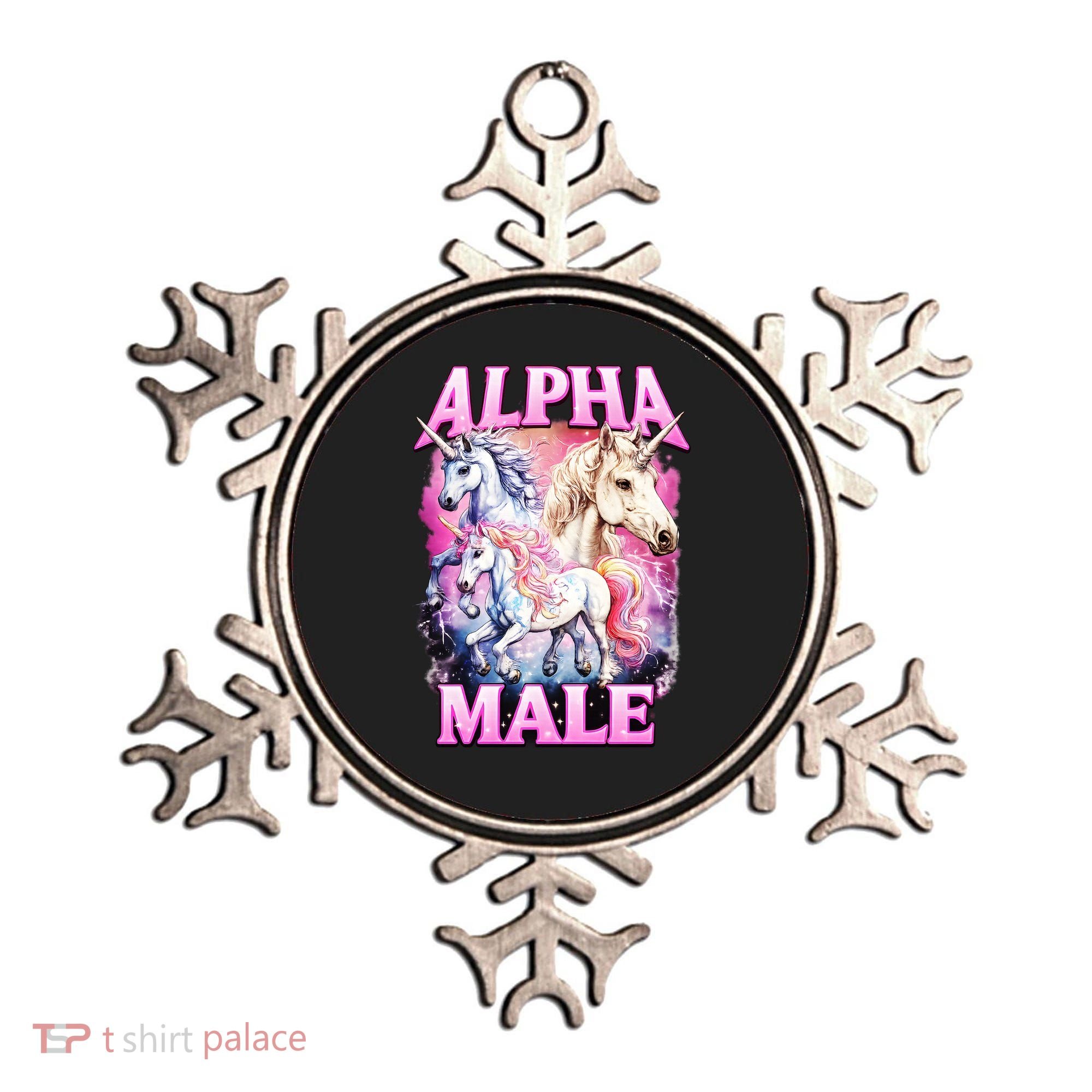 Alpha Male Magical Unicorn Ornament