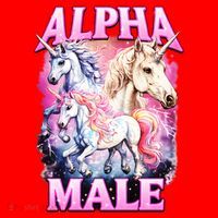 Alpha Male Magical Unicorn Santa Hat thumb 1