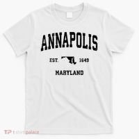 Annapolis Maryland MD Vintage Sports Print T-Shirt thumb 0