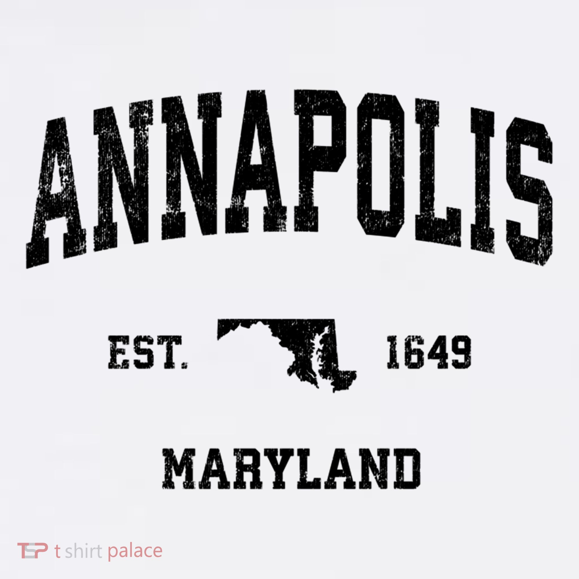 Annapolis Maryland MD Vintage Sports Print T-Shirt
