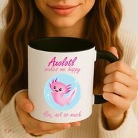 Axolotl Makes Me Happy You, Not So Much Coffee Mug thumb 3