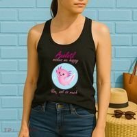 Axolotl Makes Me Happy You, Not So Much Women's Tank Top thumb 2