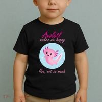 Axolotl Makes Me Happy You, Not So Much Toddler T-Shirt thumb 2