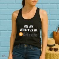 All My Money Is In Bitcoin, Funny Bitcoin Meme, BTC Crypto Women's Tank Top thumb 2