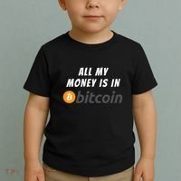 All My Money Is In Bitcoin, Funny Bitcoin Meme, BTC Crypto Toddler T-Shirt thumb 2