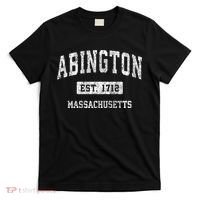 Abington Massachusetts Ma Vintage Sports Established T-Shirt thumb 0