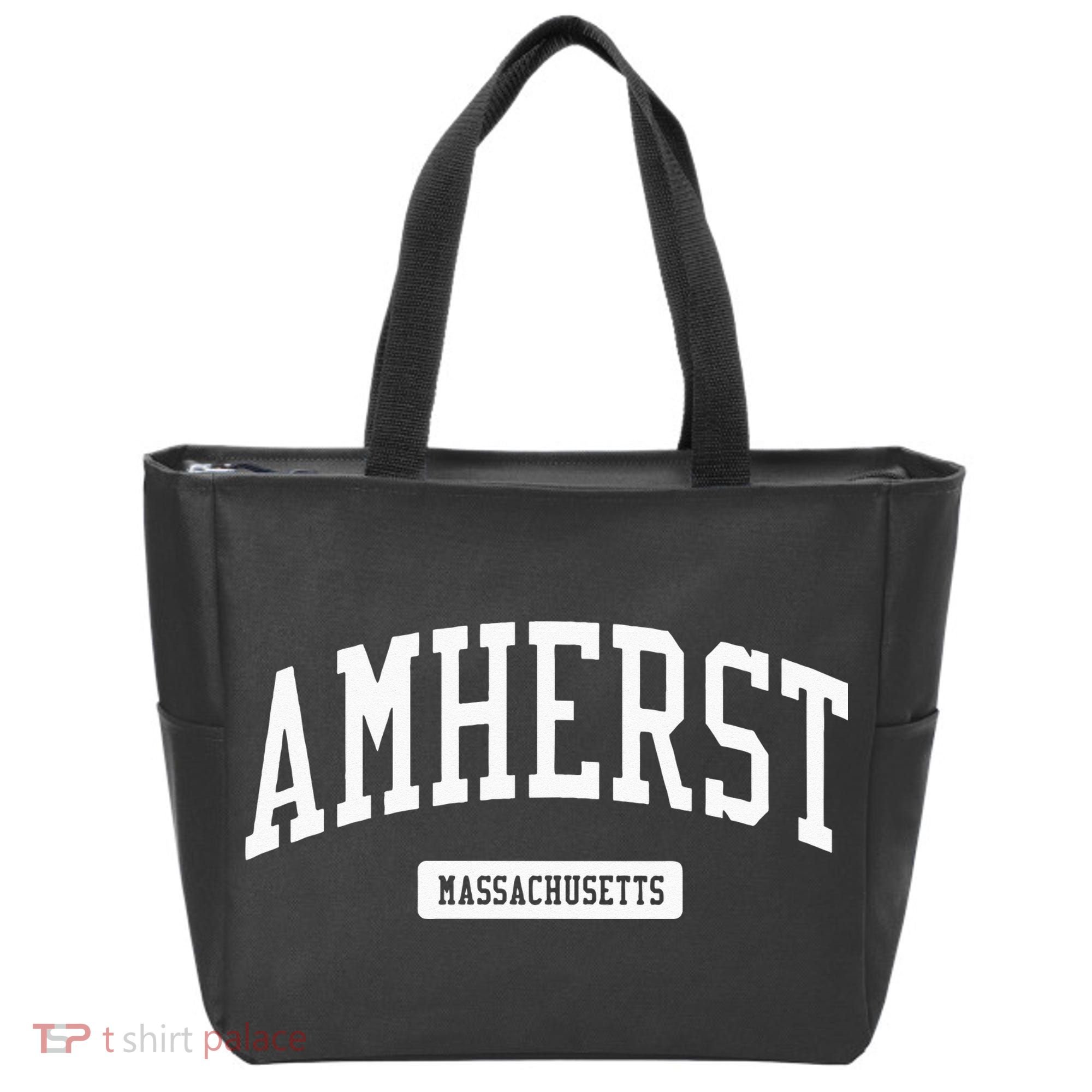Amherst Massachusetts MA College University Sports Tote Bag