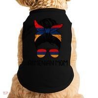 Armenian Mom Messy Bun Sunglasses Flag Mothers Day Doggie Tank thumb 0
