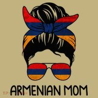 Armenian Mom Messy Bun Sunglasses Flag Mothers Day Polo thumb 2