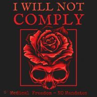 Anti Mandate Medical Freedom I Will Not Comply Crop Fleece Hoodie thumb 2