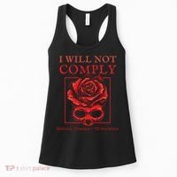 Anti Mandate Medical Freedom I Will Not Comply Women's Tank Top thumb 0