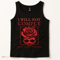 Anti Mandate Medical Freedom I Will Not Comply Tank Top thumb 2