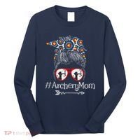Archery Mom Mothers Day Bowhunter Archer Bowman Bows Long Sleeve Shirt thumb 0