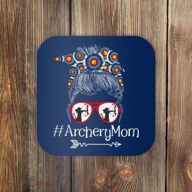 Archery Mom Mothers Day Bowhunter Archer Bowman Bows Coaster