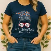Archery Mom Mothers Day Bowhunter Archer Bowman Bows Women's T-Shirt thumb 2