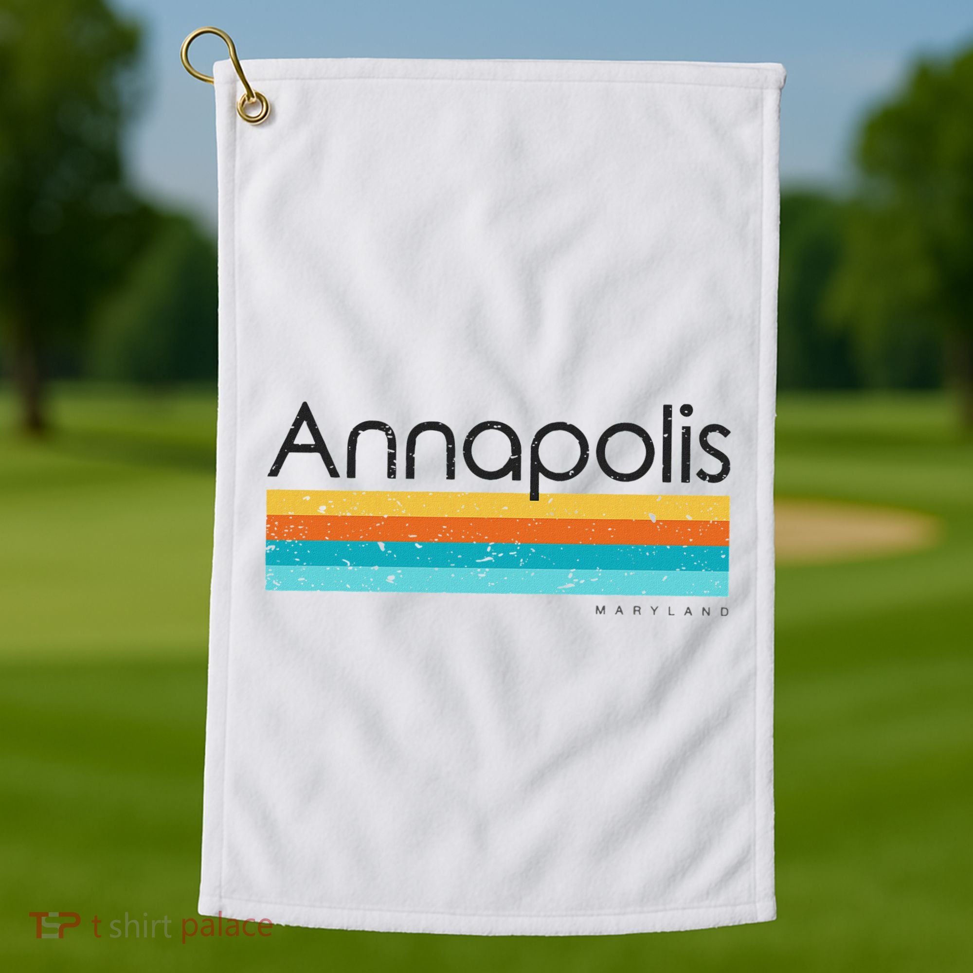 Annapolis Maryland Md Golf Towel