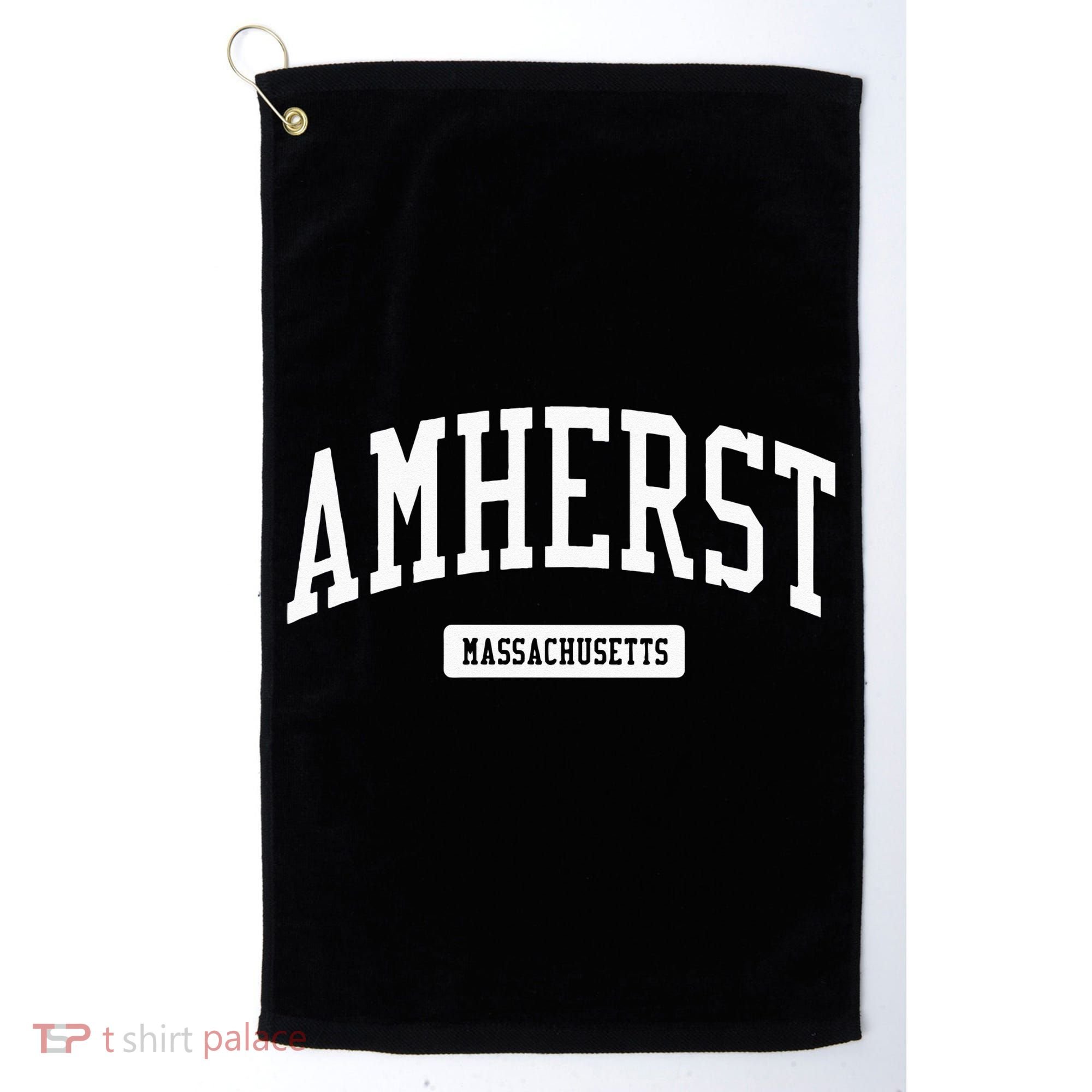 Amherst Massachusetts MA College University Sports Golf Towel