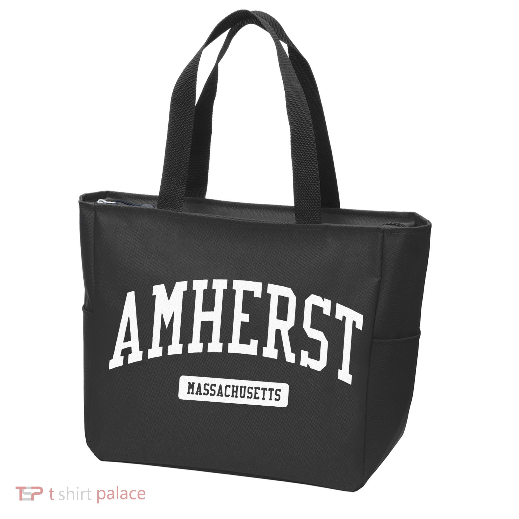 Amherst Massachusetts MA College University Sports Tote Bag