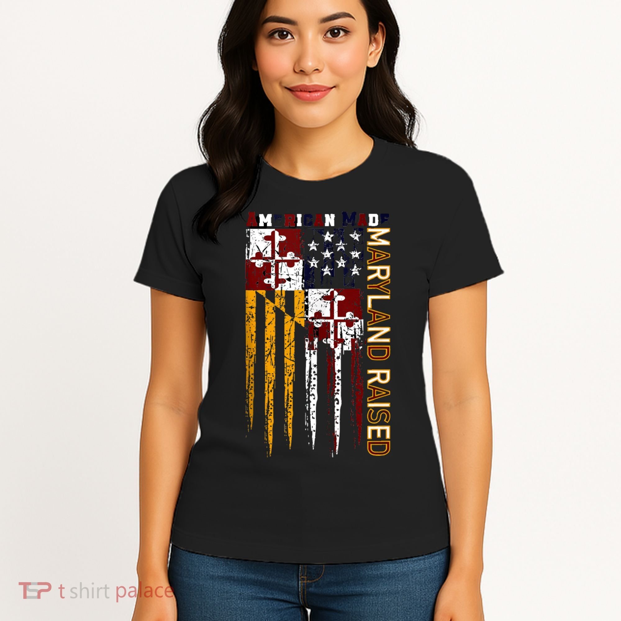 American Made Maryland Raised Women's T-Shirt