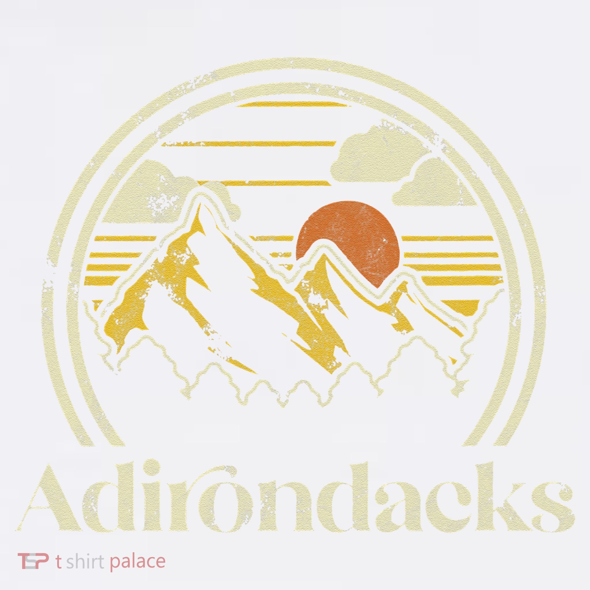Adirondacks Mountains New York Vintage Hiking Camp Retro T-Shirt