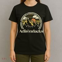 Adirondacks Mountains New York Vintage Hiking Camp Retro T-Shirt thumb 4