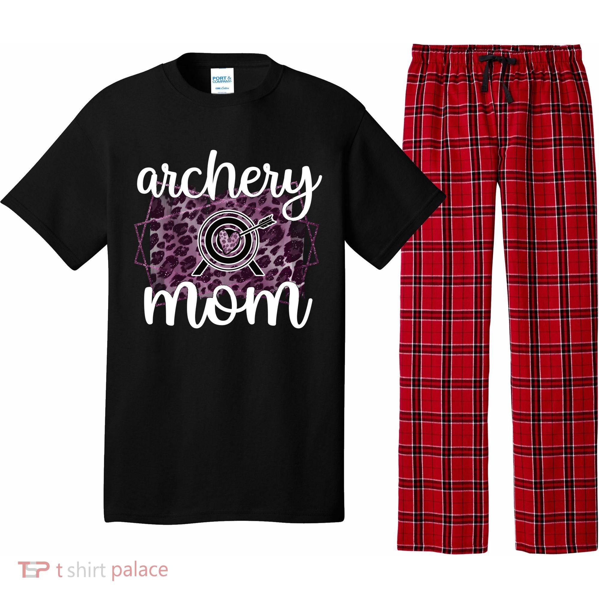 Archery Mom Of An Archer Mama Archery Mother Funny Gift Pajama Set