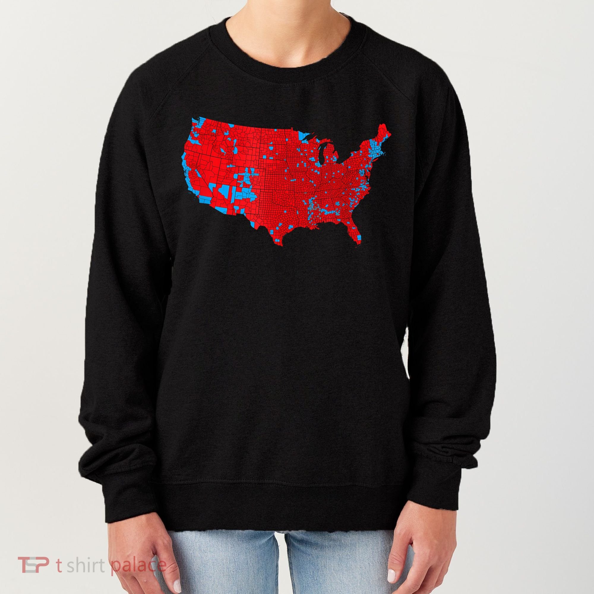 Accurate Map Of 2024 Election Results Women's Sweatshirt