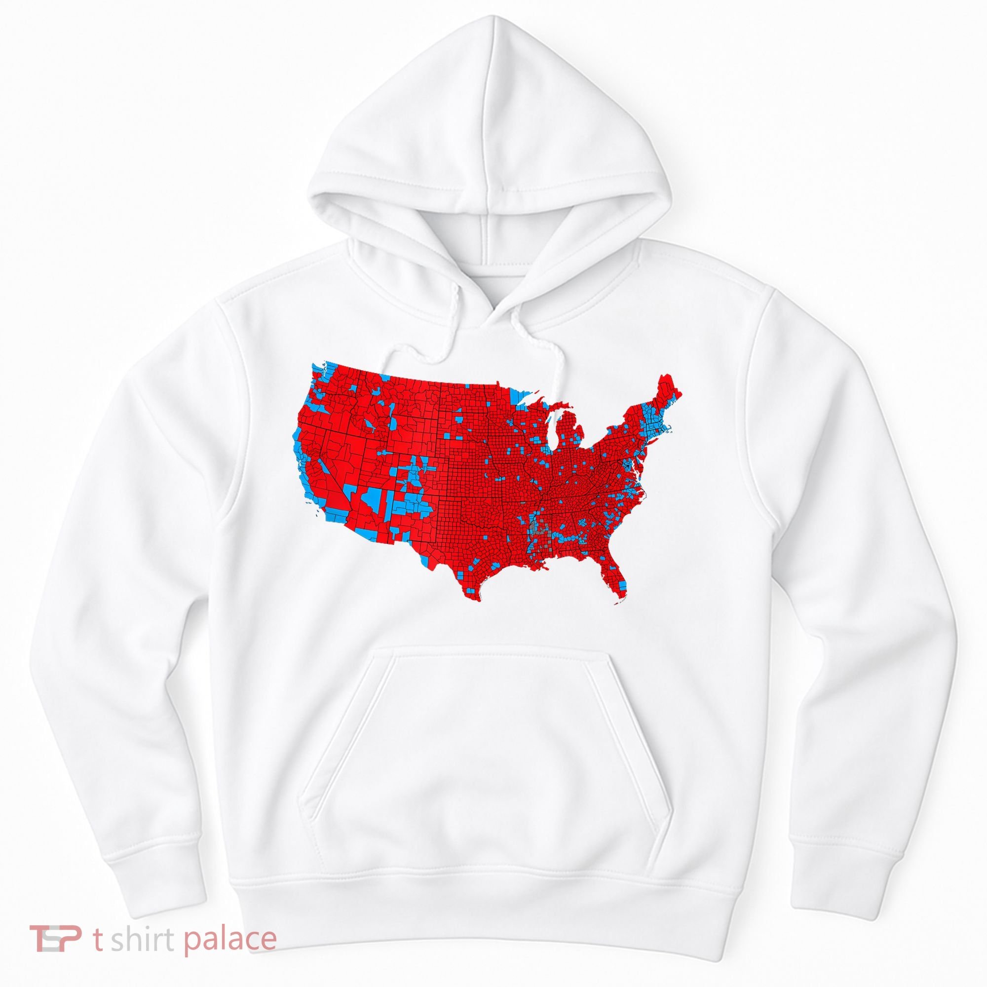 Accurate Map Of 2024 Election Results Hoodie