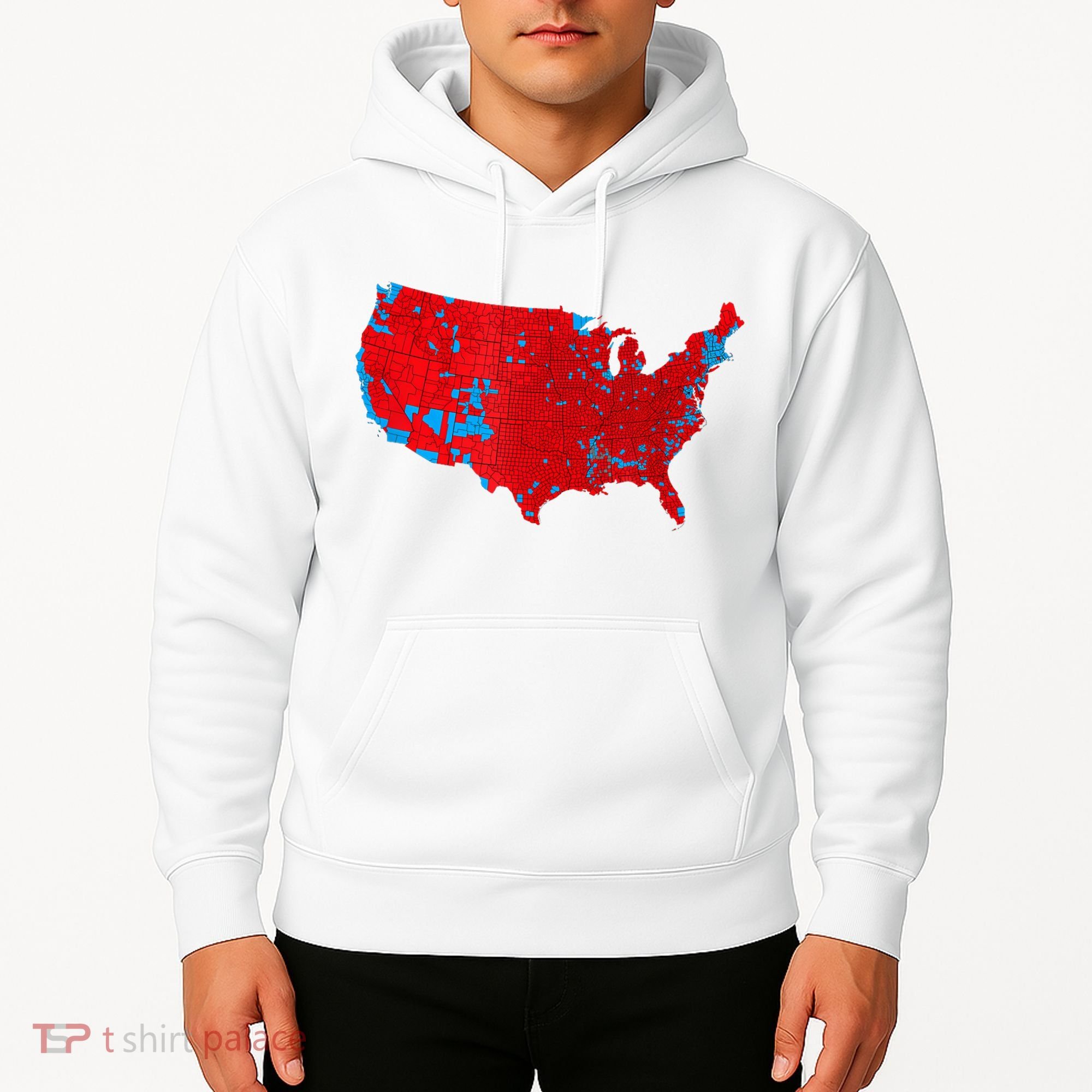 Accurate Map Of 2024 Election Results Hoodie