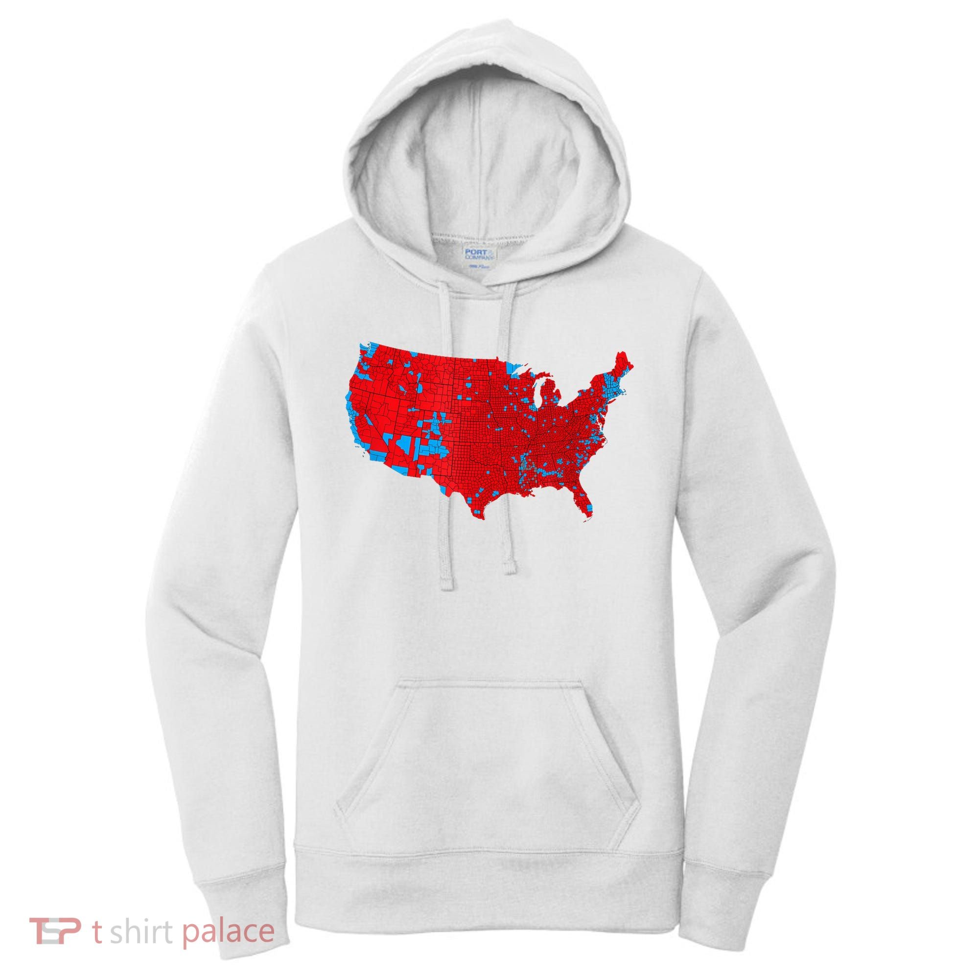 Accurate Map Of 2024 Election Results Women's Hoodie