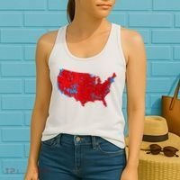 Accurate Map Of 2024 Election Results Women's Tank Top thumb 2