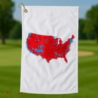 Accurate Map Of 2024 Election Results Golf Towel thumb 1