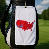 Accurate Map Of 2024 Election Results Golf Towel thumb 2