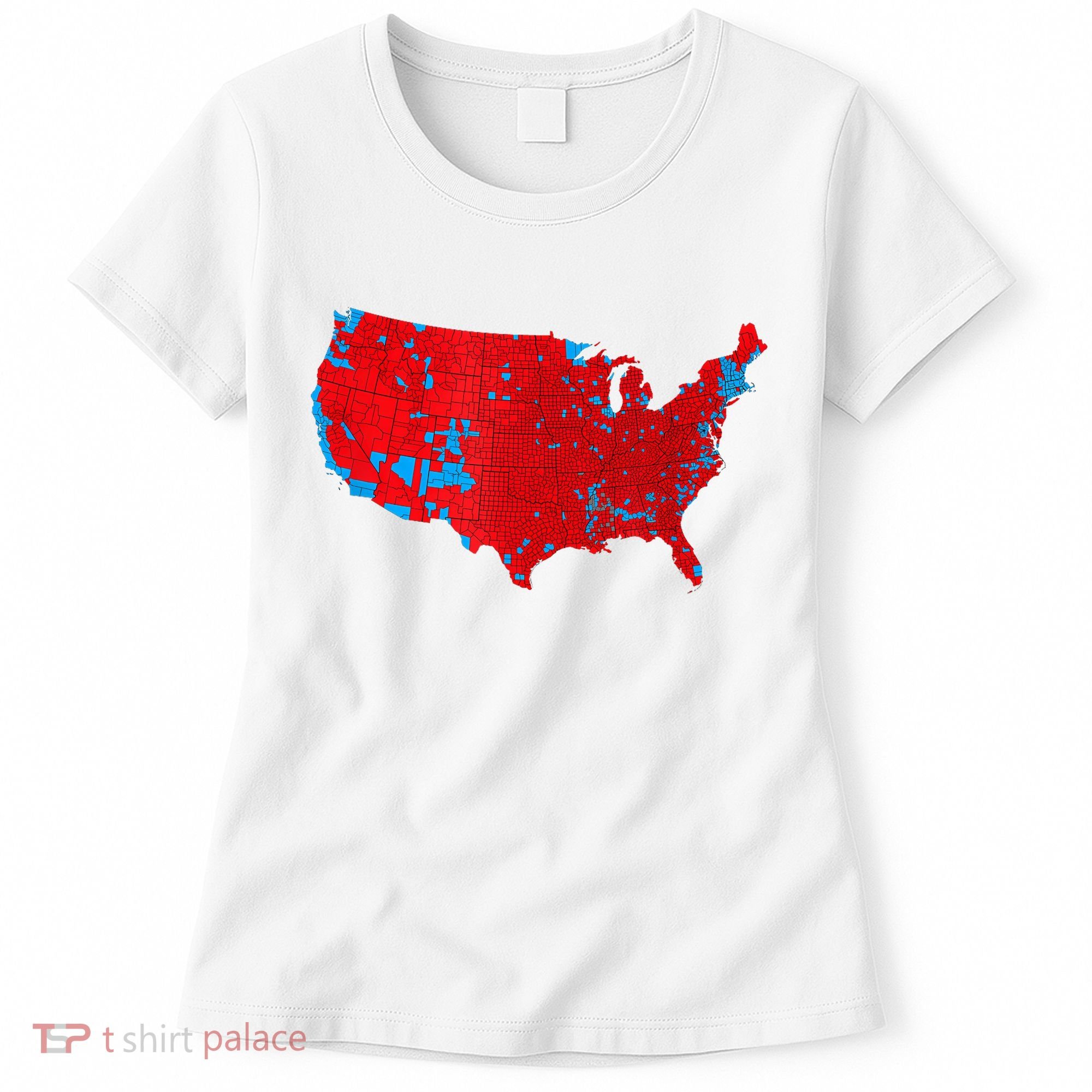 Accurate Map Of 2024 Election Results Women's T-Shirt