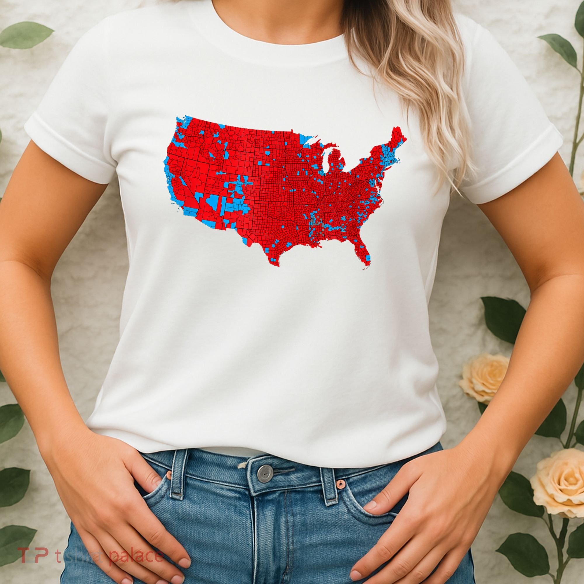 Accurate Map Of 2024 Election Results Women's T-Shirt