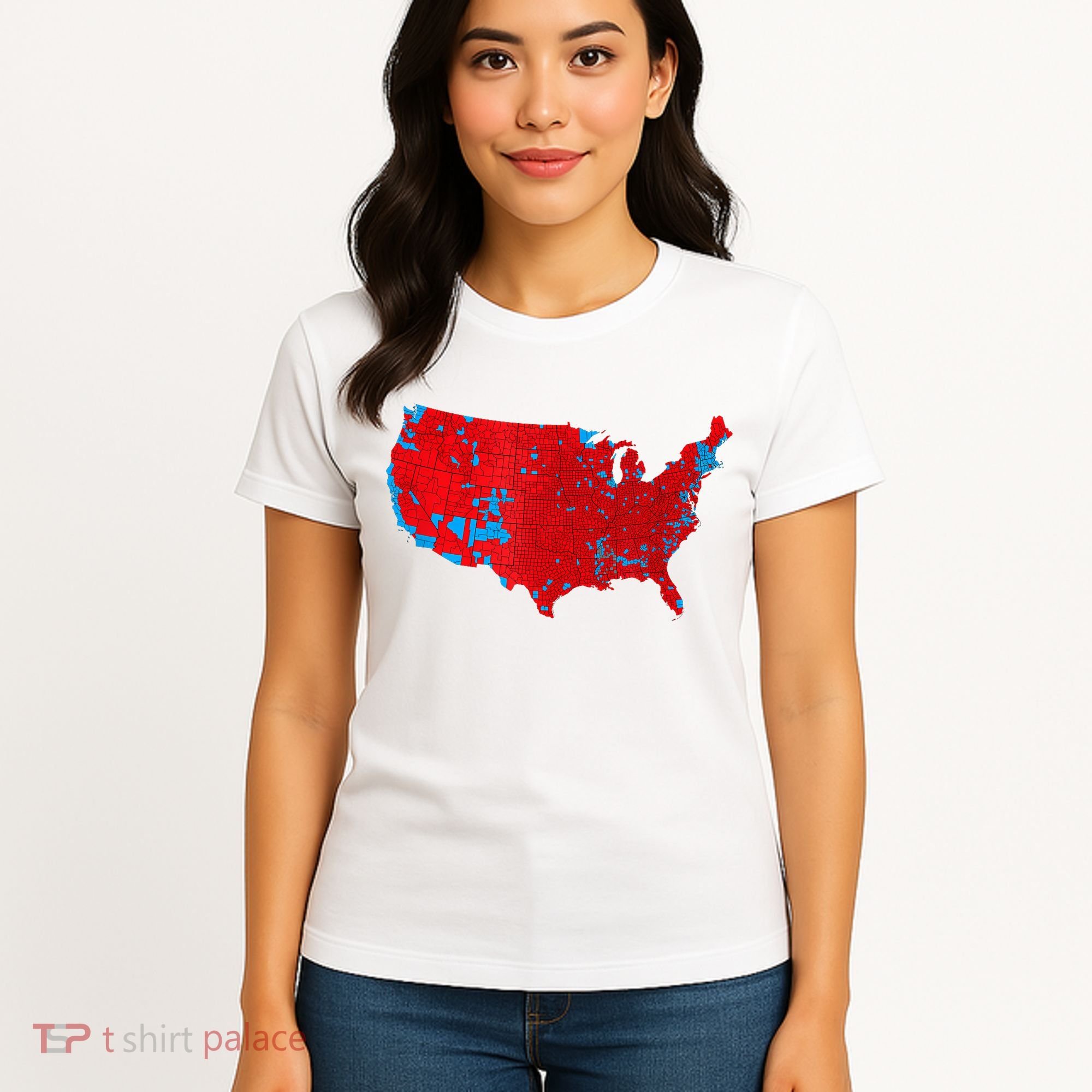 Accurate Map Of 2024 Election Results Women's T-Shirt