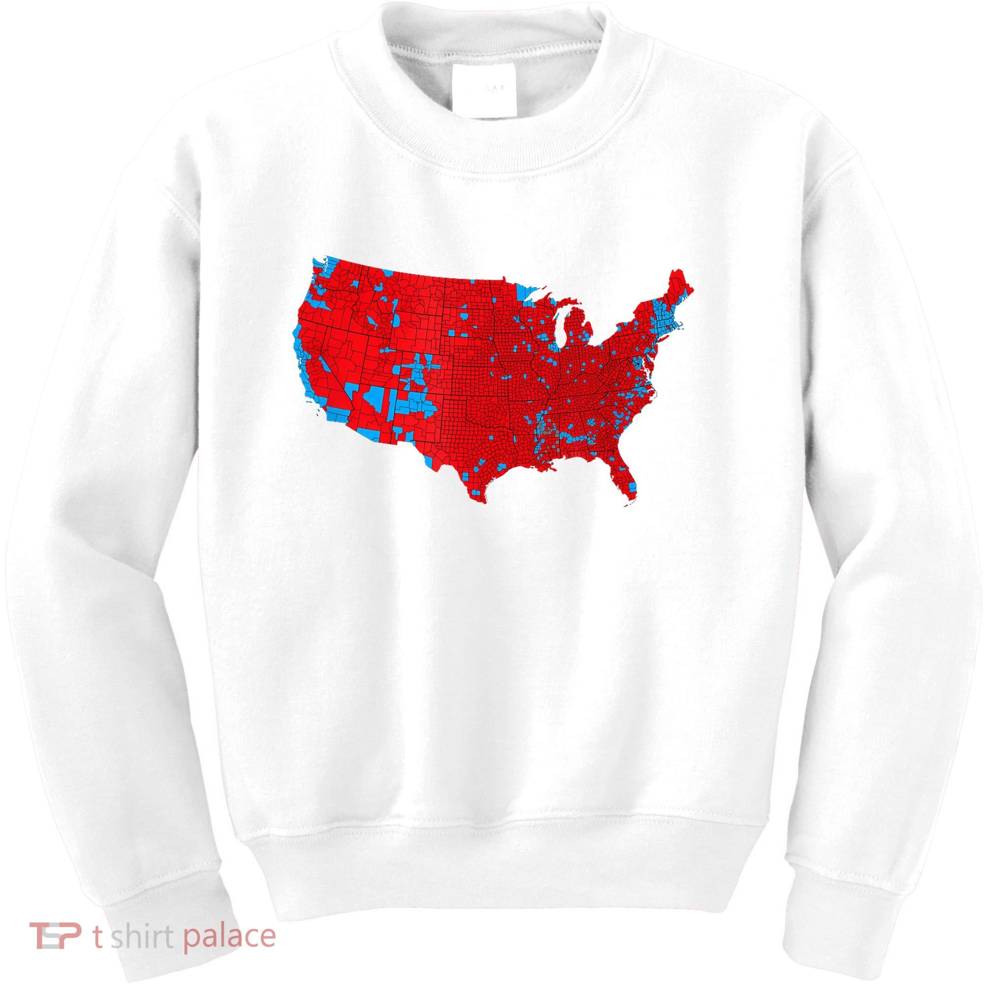 Accurate Map Of 2024 Election Results Kids Sweatshirt