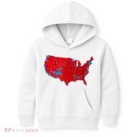 Accurate Map Of 2024 Election Results Kids Hoodie thumb 0