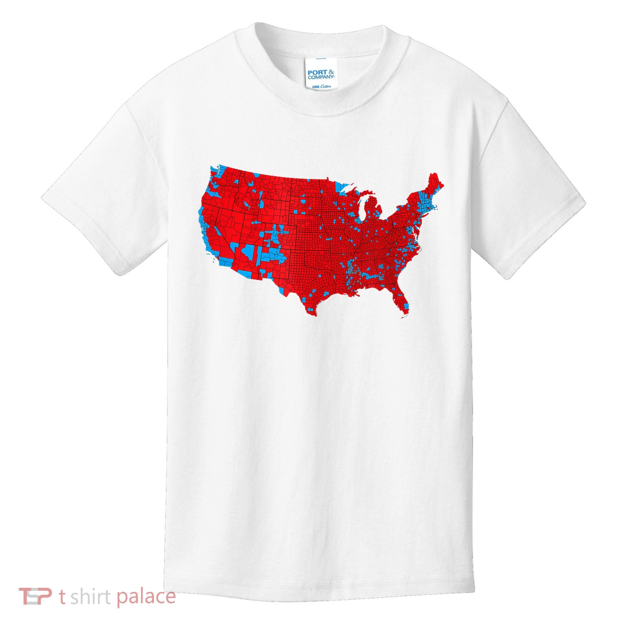Accurate Map Of 2024 Election Results Kids T-Shirt