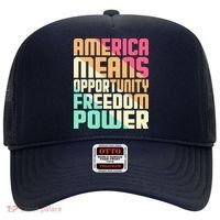 America Means Opportunity Freedom Power Hat thumb 0