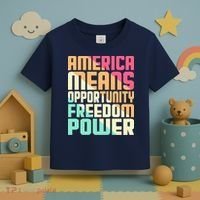 America Means Opportunity Freedom Power Toddler T-Shirt thumb 3