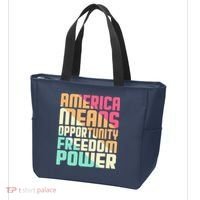 America Means Opportunity Freedom Power Tote Bag thumb 3