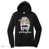 Archery Mom Of An Archer Mama Messy Bun Archery Mother Gift Women's Hoodie thumb 0