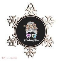 Archery Mom Of An Archer Mama Messy Bun Archery Mother Gift Ornament thumb 0