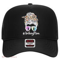 Archery Mom Of An Archer Mama Messy Bun Archery Mother Gift Hat thumb 0