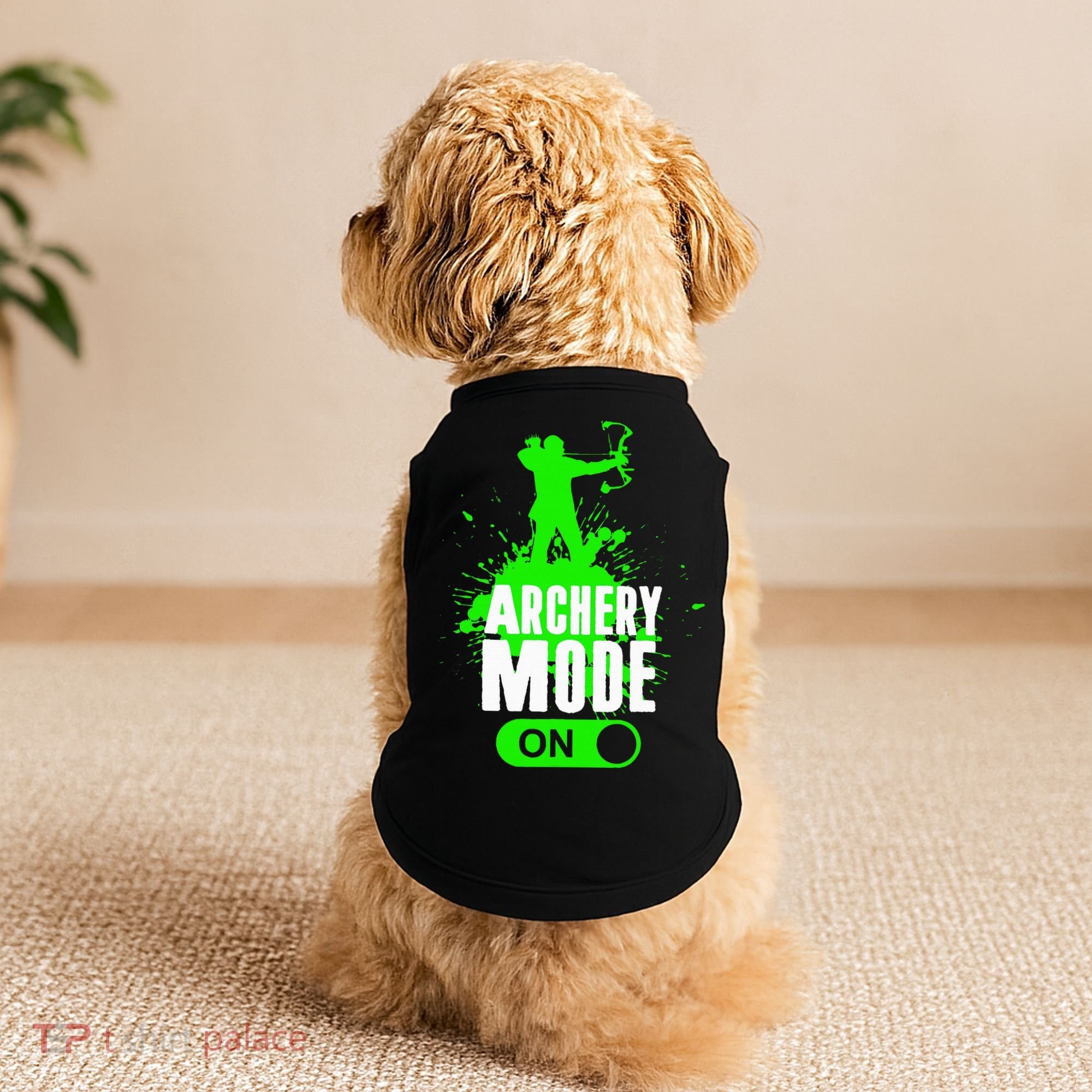 Archery Mode On Cool Hunting Bow Arrow Archer Doggie Tank