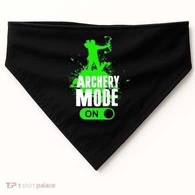 Archery Mode On Cool Hunting Bow Arrow Archer USA-Made Doggie Bandana